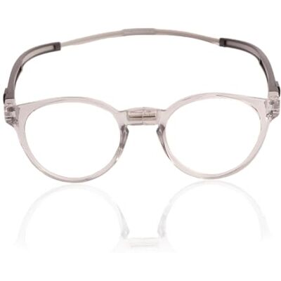 Clic Eyewear Tube Pantos Gris Clair (+2,5) Lunettes de lecture avec aimant flexibles Lunettes de lecture homme/femme Lunettes de lecture avec aimant Fabriqué en Italie Clic Eyewear Tube Pantos Gris Clair (+2,5) Lunettes de lecture avec aimant flexibles Lunettes de lecture homme/femme Lunettes de lecture avec aimant Fabriqué en Italie