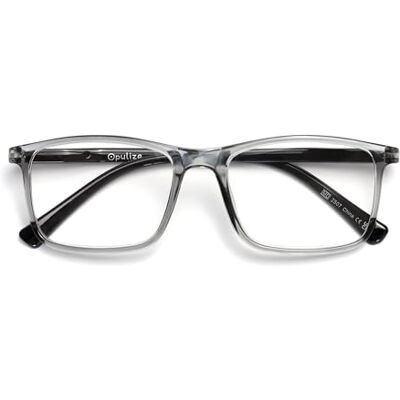 Opulize - R4-7-100 - 1.00x magnification - transparent gray front - reading glasses Opulize - R4-7-100 - 1.00x magnification - transparent gray front - reading glasses