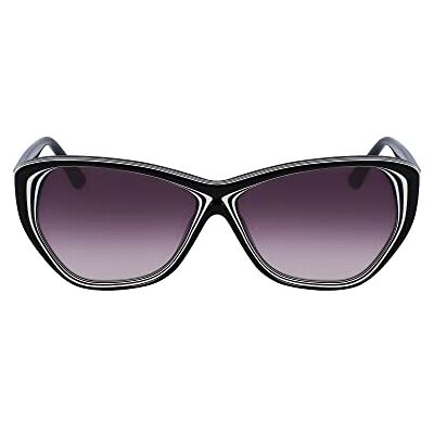 KARL LAGERFELD Lunettes de Soleil Femme, Black/White, taille unique KARL LAGERFELD Lunettes de Soleil Femme, Black/White, taille unique
