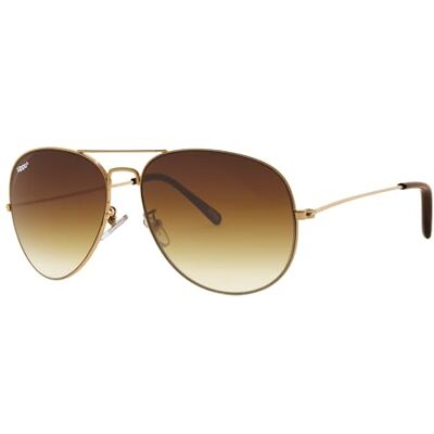 Zippo Sonnenbrille Flash Pilot Stil UV400 Schutz Unisex, für Damen und Herren Gold, Braun Zippo Sonnenbrille Flash Pilot Stil UV400 Schutz Unisex, für Damen und Herren Gold, Braun