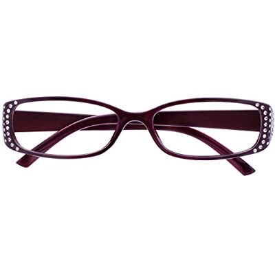 The Reading Glasses Company Schwarz Lila Diamonte Stil Kurzsichtig Fernbrille Für Kurzsichtigkeit Designer Stil Frauen Damen - Lunettes de lecture The Reading Glasses Company Schwarz Lila Diamonte Stil Kurzsichtig Fernbrille Für Kurzsichtigkeit Designer Stil Frauen Damen - Lunettes de lecture