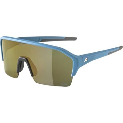 ALPINA RAM HR Q-LITE V Lunettes de sport et de vélo avec effet miroir, renforcement du contraste et anti-buée Avec protection UV 100% Pour adultes, Bleu (bleu fumé mat), taille unique ALPINA RAM HR Q-LITE V Lunettes de sport et de vélo avec effet miroir, renforcement du contraste et anti-buée Avec protection UV 100% Pour adultes, Bleu (bleu fumé mat), taille unique