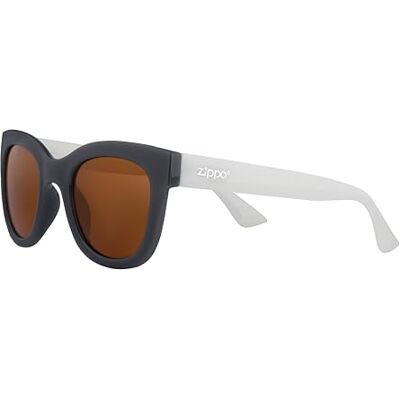 Zippo Lunettes de soleil Cristal gris/marron miroir Unisexe Homme et Femme Protection UV400 Certifié CE Zippo Lunettes de soleil Cristal gris/marron miroir Unisexe Homme et Femme Protection UV400 Certifié CE
