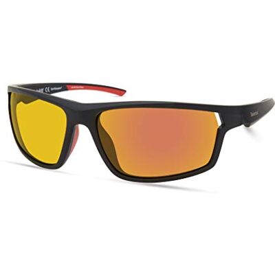 Timberland TBA9271 Lunettes de soleil décontractées légères pour homme, forme de lentille rectangulaire, verres fumés polarisés, bleu mat, noir mat, 63 Timberland TBA9271 Lunettes de soleil décontractées légères pour homme, forme de lentille rectangulaire, verres fumés polarisés, bleu mat, noir mat, 63