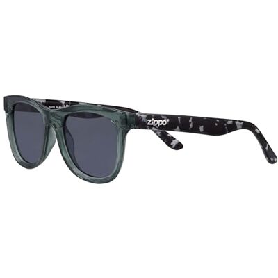 Zippo Lunettes de soleil unisexe UV400 Catégorie 3 Monture en polycarbonate Verres de protection 51 mm, Transparent gris Zippo Lunettes de soleil unisexe UV400 Catégorie 3 Monture en polycarbonate Verres de protection 51 mm, Transparent gris