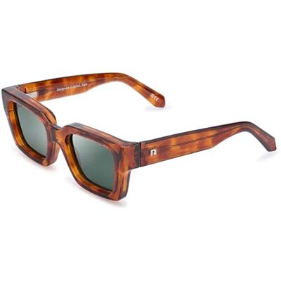 CLANDESTINE Nesso Lunettes Caramel Vert foncé Taille unique Unisexe Adulte CLANDESTINE Nesso Lunettes Caramel Vert foncé Taille unique Unisexe Adulte