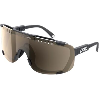 POC Devour Mid Lunettes de soleil unisexes, Uranium Black/Clarity Trail/Partly Sunny Silver, taille unique POC Devour Mid Lunettes de soleil unisexes, Uranium Black/Clarity Trail/Partly Sunny Silver, taille unique
