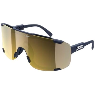 POC Devour Mid Lunettes de soleil unisexes, Apatite Navy/Clarity Road/Partly Sunny Gold, taille unique POC Devour Mid Lunettes de soleil unisexes, Apatite Navy/Clarity Road/Partly Sunny Gold, taille unique