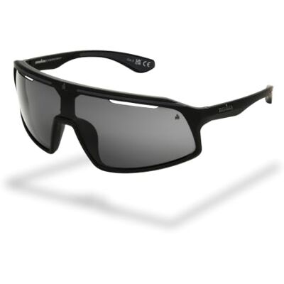 Foster Grant IRONMAN Shield herenzonnebril – zwarte wrap-montuur, rookgekleurde getinte glazen, UV400-bescherming, krasvrij en stootbestendig, licht sportframe Foster Grant IRONMAN Shield herenzonnebril – zwarte wrap-montuur, rookgekleurde getinte glazen, UV400-bescherming, krasvrij en stootbestendig, licht sportframe