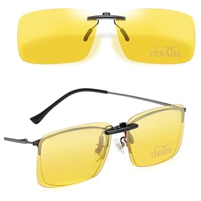 TERAISE Lunettes De Soleil Polarisées Clip Lunettes Anti Éblouissement Uv400 Pour Hommes Femmes Conduite Voyage Outdoor Sports TERAISE Lunettes De Soleil Polarisées Clip Lunettes Anti Éblouissement Uv400 Pour Hommes Femmes Conduite Voyage Outdoor Sports