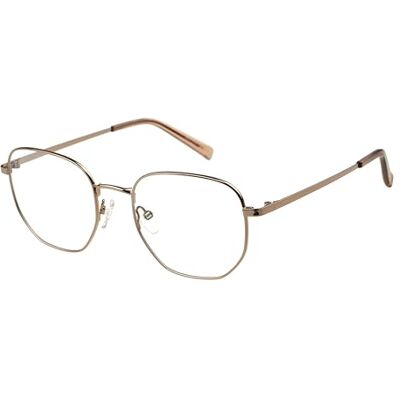 DAKOTA Lunettes carrées en métal bronze pour unisexe, lunettes avec correction visuelle, en option avec teinte de lunettes de soleil ou filtre à lumière bleue (modèle DKO-AOU 05-001) DAKOTA Lunettes carrées en métal bronze pour unisexe, lunettes avec correction visuelle, en option avec teinte de lunettes de soleil ou filtre à lumière bleue (modèle DKO-AOU 05-001)