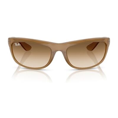 Ray-Ban Balorama RB4089 Lunettes de soleil rectangulaires pour homme, marron clair opale/marron dégradé transparent, 62 mm Ray-Ban Balorama RB4089 Lunettes de soleil rectangulaires pour homme, marron clair opale/marron dégradé transparent, 62 mm