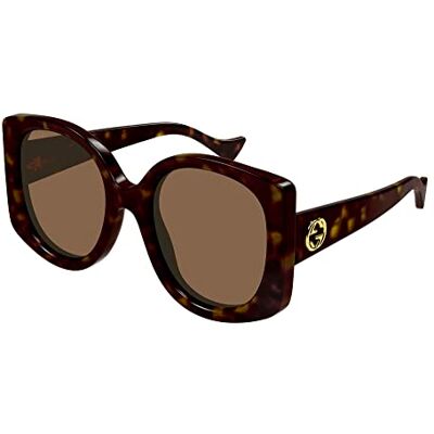 Gucci Lunettes de soleil GG1257S HAVANA-MARRONE 53 Femme, Havana-Havana-Marron, 53 Gucci Lunettes de soleil GG1257S HAVANA-MARRONE 53 Femme, Havana-Havana-Marron, 53