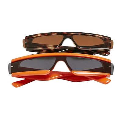 Urban Classics Lunettes de Soleil Mixte, Orange/Marron, taille unique Urban Classics Lunettes de Soleil Mixte, Orange/Marron, taille unique