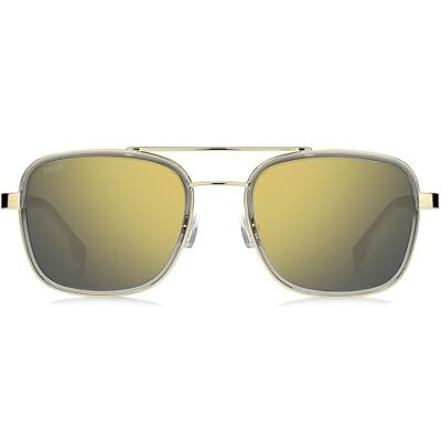Boss 1486/S Lunettes de Soleil 2F7 GOLD GREY 54/21/145 Homme Boss 1486/S Lunettes de Soleil 2F7 GOLD GREY 54/21/145 Homme