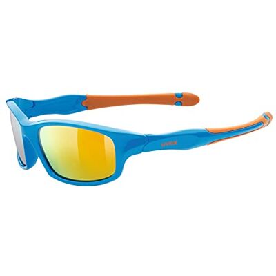 Uvex sportstyle 507 Lunettes de soleil pour enfant Effet miroir Avec bandeau Bleu/orange/orange Taille unique Uvex sportstyle 507 Lunettes de soleil pour enfant Effet miroir Avec bandeau Bleu/orange/orange Taille unique
