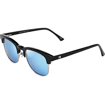 CLANDESTINE Modelo Highbrow, Lunettes de Soleil Mixte, Plateado y Noir-Azul Claro Nylon HD, Talla Única, Plateado Y Noir Azul Claro Nylon Hd, Taille unique CLANDESTINE Modelo Highbrow, Lunettes de Soleil Mixte, Plateado y Noir-Azul Claro Nylon HD, Talla Única, Plateado Y Noir Azul Claro Nylon Hd, Taille unique