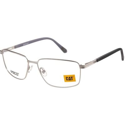 CAT Monture de lunettes de prescription CTO-3059 pour homme, argent, 60, argenté, 60 CAT Monture de lunettes de prescription CTO-3059 pour homme, argent, 60, argenté, 60