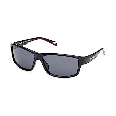 Skechers Lunettes Homme, Noir brillant, 62/14/125 Skechers Lunettes Homme, Noir brillant, 62/14/125