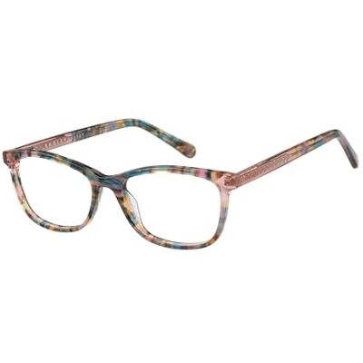 Radley Monture de lunettes RDO-6038-117, rectangulaire souple facile à porter, en rose multicolore, fabriquée en acétate, Multicolore, 52 Radley Monture de lunettes RDO-6038-117, rectangulaire souple facile à porter, en rose multicolore, fabriquée en acétate, Multicolore, 52