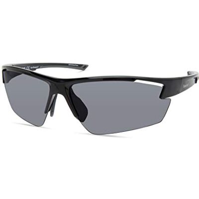 Timberland Lunettes de soleil rectangulaires pour homme Tba9274, noir brillant, 74 Timberland Lunettes de soleil rectangulaires pour homme Tba9274, noir brillant, 74