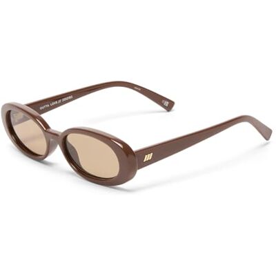 Le Specs. OUTTA LOVE Lunettes de soleil pour femme Forme ovale avec haute protection UV, Teinte mocha/cacao, Einheitsgröße Le Specs. OUTTA LOVE Lunettes de soleil pour femme Forme ovale avec haute protection UV, Teinte mocha/cacao, Einheitsgröße