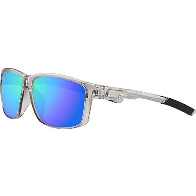 Zippo Lunettes de soleil unisexe UV400 Catégorie 3 Monture en polycarbonate Verres de protection 61 mm, Transparent/noir Zippo Lunettes de soleil unisexe UV400 Catégorie 3 Monture en polycarbonate Verres de protection 61 mm, Transparent/noir