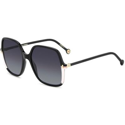 Carolina Herrera Lunettes de soleil pour femme, Noir/rose, 56 Carolina Herrera Lunettes de soleil pour femme, Noir/rose, 56