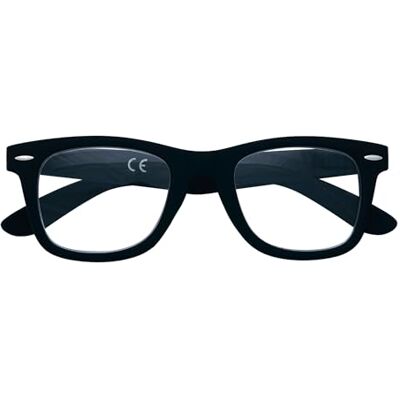 Zippo Lunettes de lecture à touche Soft Touch ®, faites avec un cadre de lignes douces, idéale pour les hommes et les femmes, dioptrie +2,50, couleur noire Zippo Lunettes de lecture à touche Soft Touch ®, faites avec un cadre de lignes douces, idéale pour les hommes et les femmes, dioptrie +2,50, couleur noire