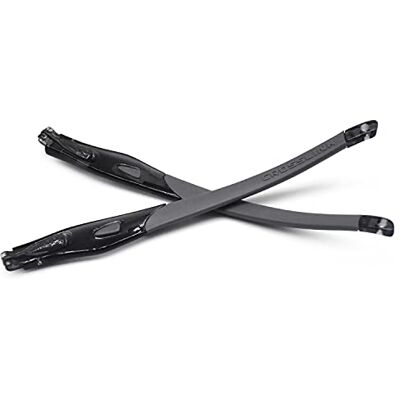 HKUCO Gris Remplacement en Caoutchouc Transparent Jambes de Cadre Noir pour Oakley Crosslink Sweep/Switch Cadre de Lunettes HKUCO Gris Remplacement en Caoutchouc Transparent Jambes de Cadre Noir pour Oakley Crosslink Sweep/Switch Cadre de Lunettes