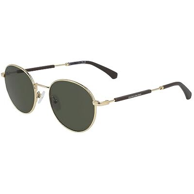 Calvin Lunettes de Soleil Mixte, Shiny Gold, Taille unique Calvin Lunettes de Soleil Mixte, Shiny Gold, Taille unique