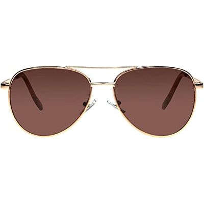 Foster Grant Prelude Gold POL 10219437.FGX Lunettes de soleil aviateur polarisées Marron 60 mm Foster Grant Prelude Gold POL 10219437.FGX Lunettes de soleil aviateur polarisées Marron 60 mm