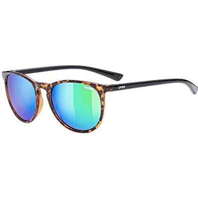 Uvex LGL 43 Lunettes de soleil pour homme et femme Effet miroir Catégorie de filtre 3 Havane/vert Taille unique Uvex LGL 43 Lunettes de soleil pour homme et femme Effet miroir Catégorie de filtre 3 Havane/vert Taille unique