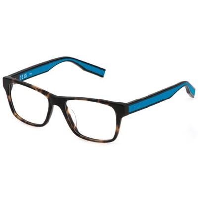 FILA Lunettes carrées en acier inoxydable brillant Havane pour homme, lunettes avec correction visuelle, en option avec teinte de lunettes de soleil ou filtre à lumière bleue (modèle VFI539) FILA Lunettes carrées en acier inoxydable brillant Havane pour homme, lunettes avec correction visuelle, en option avec teinte de lunettes de soleil ou filtre à lumière bleue (modèle VFI539)