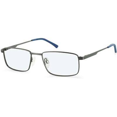 Hero HRO-4315-C1-51 Lunettes à correction pour homme en option avec teinte de soleil ou filtre à lumière bleue, rectangulaires, fabriquées en métal, modèle : HRO-4315-C1-51 (étui à lunettes inclus) Hero HRO-4315-C1-51 Lunettes à correction pour homme en option avec teinte de soleil ou filtre à lumière bleue, rectangulaires, fabriquées en métal, modèle : HRO-4315-C1-51 (étui à lunettes inclus)