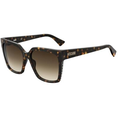 Moschino Lunettes de soleil, 086/Ha Havana, 57 Moschino Lunettes de soleil, 086/Ha Havana, 57