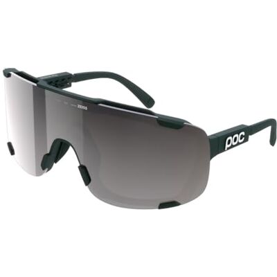POC Devour Mid Lunettes de soleil unisexes, vert pargasite/Clarity Road/Sunny Silver, taille unique POC Devour Mid Lunettes de soleil unisexes, vert pargasite/Clarity Road/Sunny Silver, taille unique