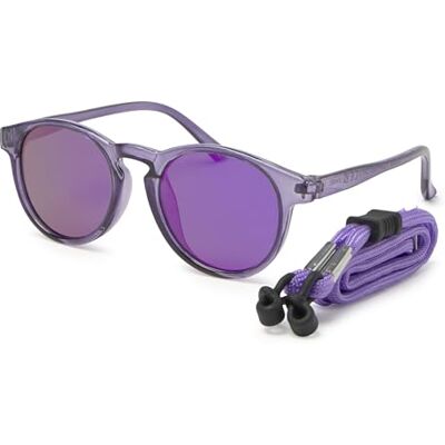Kiddus Lunettes de soleil pour fille de 4 à 7 ans, polarisées UV400 CAT3, monture TR90 flexible et légère, sans BPA, avec corde réglable, protection 100 % UVA UVB, conforme aux normes ISO et CE Kiddus Lunettes de soleil pour fille de 4 à 7 ans, polarisées UV400 CAT3, monture TR90 flexible et légère, sans BPA, avec corde réglable, protection 100 % UVA UVB, conforme aux normes ISO et CE