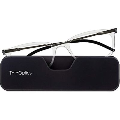 ThinOptics Connect Lunettes de lecture – Comprend un étui de téléphone Magentic – Unisexe Homme Femme – Ultra fines, compactes et légères, Chairo, S ThinOptics Connect Lunettes de lecture – Comprend un étui de téléphone Magentic – Unisexe Homme Femme – Ultra fines, compactes et légères, Chairo, S