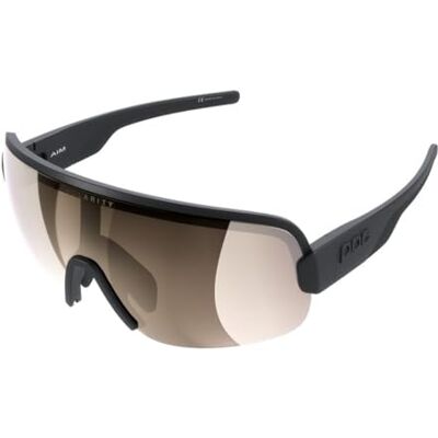 POC Lunettes de soleil Aim Lunettes de sport pour cyclistes avec un maximum de confort et une meilleure visibilité, Uranium Black/Clarity Road/Sunny Silver, taille unique POC Lunettes de soleil Aim Lunettes de sport pour cyclistes avec un maximum de confort et une meilleure visibilité, Uranium Black/Clarity Road/Sunny Silver, taille unique