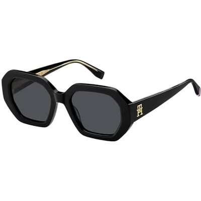 Tommy Hilfiger TH 2155/S Lunettes de Soleil 807 BLACK 52/20/140 Femme Tommy Hilfiger TH 2155/S Lunettes de Soleil 807 BLACK 52/20/140 Femme