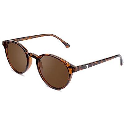 CLANDESTINE Sferico Lunettes de Soleil Mixte, Colección Exclusiva Elsa Pataky Round Habana Marron, taille unique CLANDESTINE Sferico Lunettes de Soleil Mixte, Colección Exclusiva Elsa Pataky Round Habana Marron, taille unique