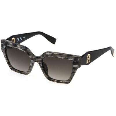 Furla SFU811 Lunettes de Soleil 06BZ GRIGIO STRIATO 54/19/140 Femme Furla SFU811 Lunettes de Soleil 06BZ GRIGIO STRIATO 54/19/140 Femme