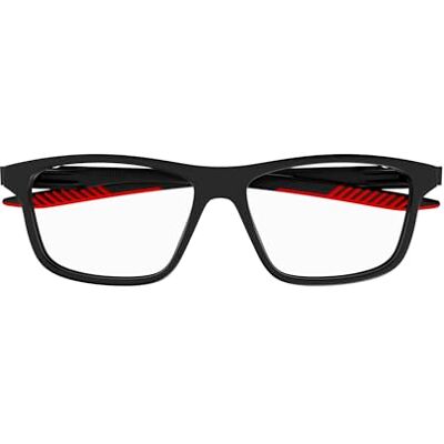 PUMA Monture de lunettes d'injection rectangulaire pour homme (modèle PU0361O) (comprend un étui à lunettes), Noir mat uni, 57 (L) PUMA Monture de lunettes d'injection rectangulaire pour homme (modèle PU0361O) (comprend un étui à lunettes), Noir mat uni, 57 (L)
