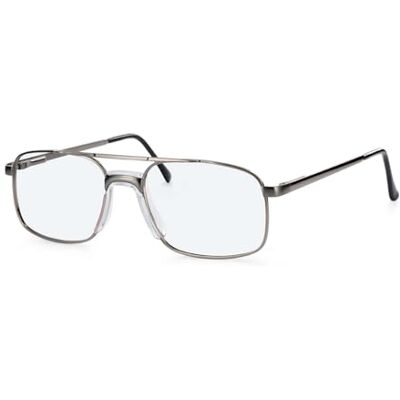 Hero HRO-405B Cadre de prescription optique pour homme, gris métallisé, 54, gris, 54 Hero HRO-405B Cadre de prescription optique pour homme, gris métallisé, 54, gris, 54