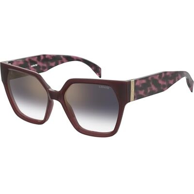 Lunettes de soleil Levi's LV 1077/S Rouge - Rectangulaires, Monture recyclée Lunettes de soleil Levi's LV 1077/S Rouge - Rectangulaires, Monture recyclée