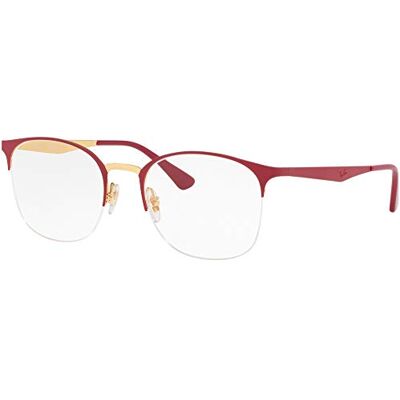 Ray-Ban Lunettes de Soleil Femme, Noir (Top Matte Red On Shiny Gold), 51.0 Ray-Ban Lunettes de Soleil Femme, Noir (Top Matte Red On Shiny Gold), 51.0