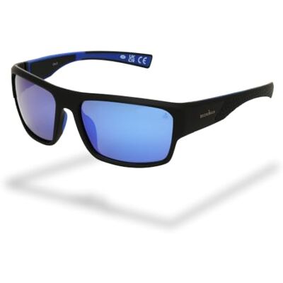 Foster Grant IRONMAN Vanguard Peak unisex zonnebril – zwart montuur, blauwe gepolariseerde spiegelglazen, UV400-bescherming, krasvrij en stootbestendig, licht sportframe Foster Grant IRONMAN Vanguard Peak unisex zonnebril – zwart montuur, blauwe gepolariseerde spiegelglazen, UV400-bescherming, krasvrij en stootbestendig, licht sportframe