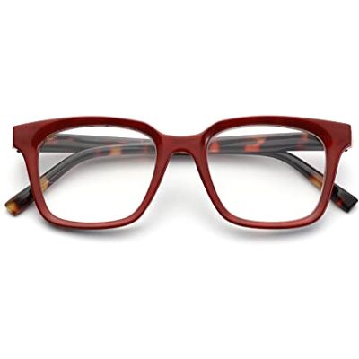 De Tomaso Lunettes de Repos Mixte, Rouge (Intérieur Tortue), Taille unique De Tomaso Lunettes de Repos Mixte, Rouge (Intérieur Tortue), Taille unique