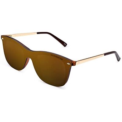 CLANDESTINE Trendy Lunettes de Soleil Mixte, Collection Exclusive Way Habana Marron, taille unique CLANDESTINE Trendy Lunettes de Soleil Mixte, Collection Exclusive Way Habana Marron, taille unique